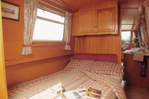 bedroom on a boating holiday